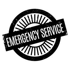 Emergency Service stamp. Grunge design with dust scratches. Effects can be easily removed for a clean, crisp look. Color is easily changed.