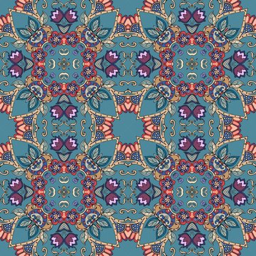 Seamless vector pattern in persian style.