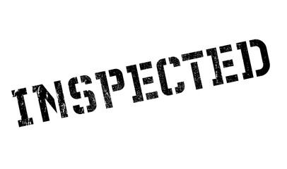 Inspected rubber stamp