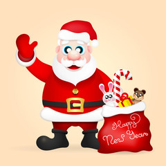 Santa Claus vector illustration.