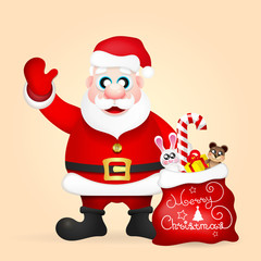 Santa Claus vector illustration.