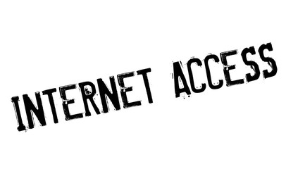 Internet Access rubber stamp