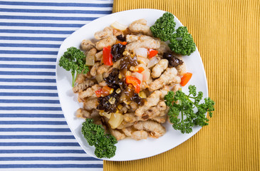 Sweet and Sour Pork ( tangsuyuk ) - Korean food