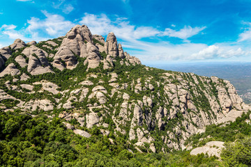 Montserrat mountains in Spain