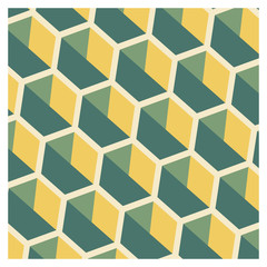 Background of cubic shapes on a wallpaper