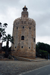 Fototapeta na wymiar Torre del oro de Sevilla