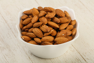 Almond in the bowl