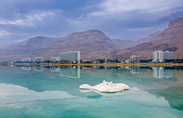Landscape of Dead Sea, Israel.