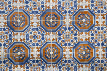 Ornamental old typical tiles from Portugal.