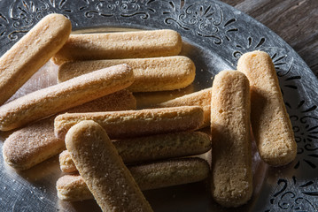 Savoiardi biscuits ready to use