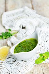 Mint parsley green sauce