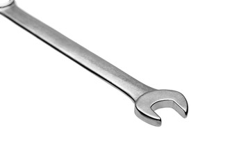 Spanner wrench on white background.