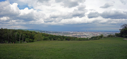 Fototapeta na wymiar Panoramic view of Vienna