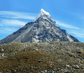 Chola Peak (6069 m) in the area of Cho Oyu - Gokyo region, Nepal