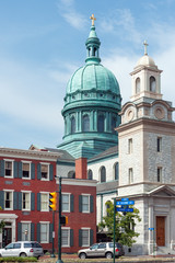 Fototapeta na wymiar Cathedral of Saint Patrick in downtown Harrisburg, PA 
