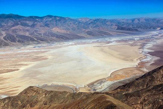 Badwater Basin from Dante's view.