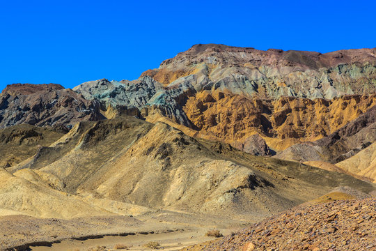 Colorful geological in Death Valley.