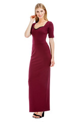 Fashion photo of young magnificent woman wearing fashionable summer clothes