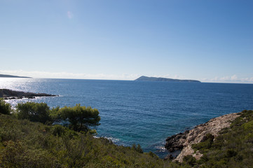 Fototapeta na wymiar Bisevo island in the Adriatic sea