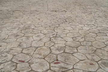 Concrete floor pattern