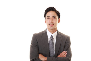 笑顔のビジネスマン
