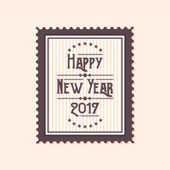 Obraz premium Modern Happy New Year 2017 Celebration Card, Suitable for Invitation, Web Banner, Social Media, and New Year Related Occasion
