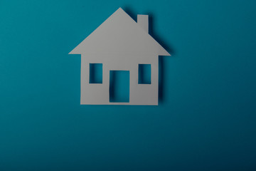 House shaped paper cutout