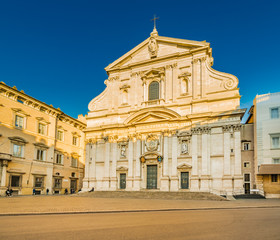 Fototapeta na wymiar Baroque church of Rome