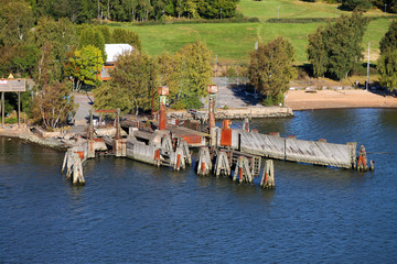 wooden dock in Gothenburg