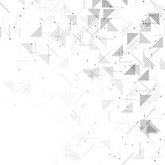 Geometric simple minimalistic background. Triangles dotted pattern. Vector illustration