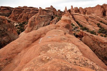 Rock formations at Arches National Park