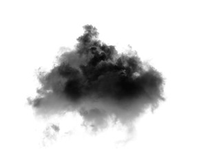 black clouds on white background