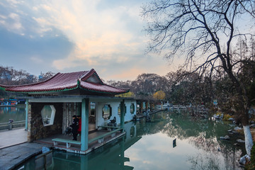 Naklejka premium The city's central park
