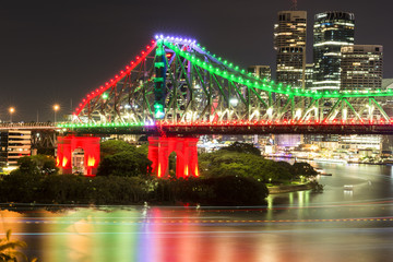 The iconic Story Bridge in Brisbane, Queensland, Australia
