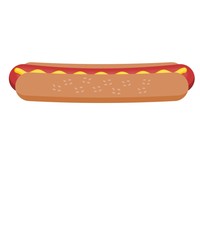 Hot Dog Vector Graphic