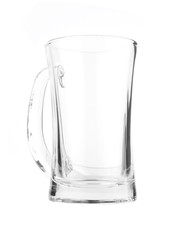 Empty beer glass. Isolated on white background