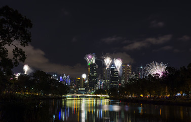 Melbourne 2017 New Year fireworks