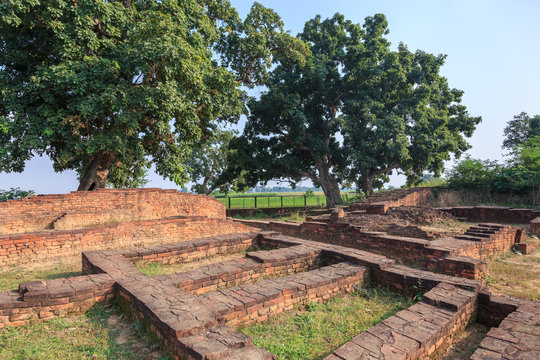 Ancient city gate at Kapilvastu or Tilaurakot, Buddha hometown n