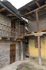 rustic colonial house details in Sigsig Ecuador