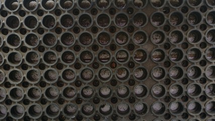 rubber mat with holes shot from above texture background