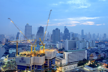 Thailand Landscape : Construction site in Bangkok