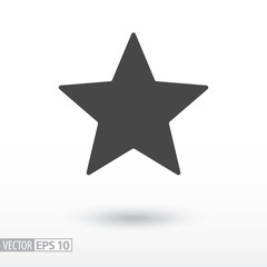 Star flat Icon. Sign Star. Vector logo for web design, mobile and infographics