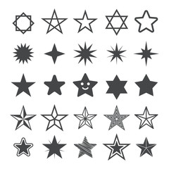 Star flat icon. Sign Star