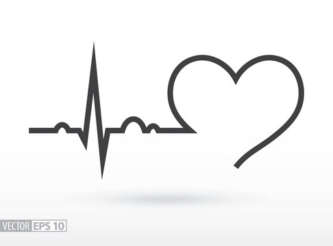 Premium Vector | Cardiology logo template