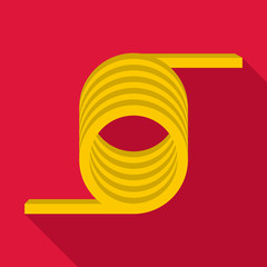 Barbed wire icon. Flat illustration of barbed wire vector icon for web