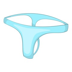 Bikini panties icon. Cartoon illustration of bikini panties vector icon for web design