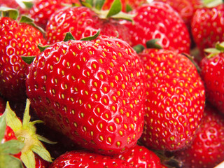 Ripe juicy strawberry background