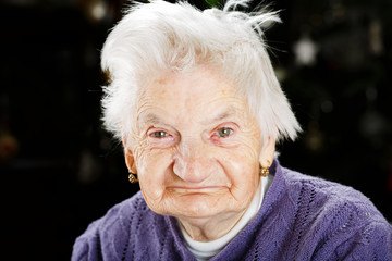 Sweet elderly woman