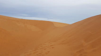 Fototapeta na wymiar Gold Sand Dunes Mui Ne Vietnam Asia
