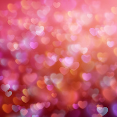 Bokeh background with hearts. EPS 10 - 131956787